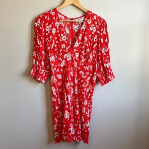 RIXO Daisy Print Dress